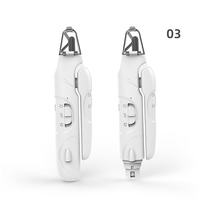 2-in-1 Electric Pet Nail Grinder & Trimmer for Dogs and Cats