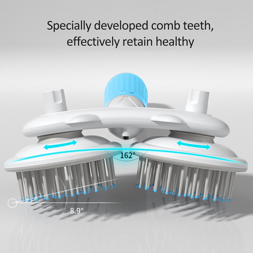 Dog & Cat Grooming Brush – Double-Headed Self Cleaning Slicker