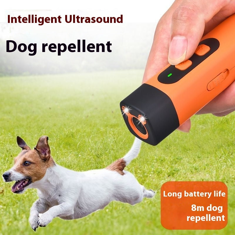 Ultrasonic Dog Bark Control Repeller – Rechargeable Anti-Bark Training Device with LED Light