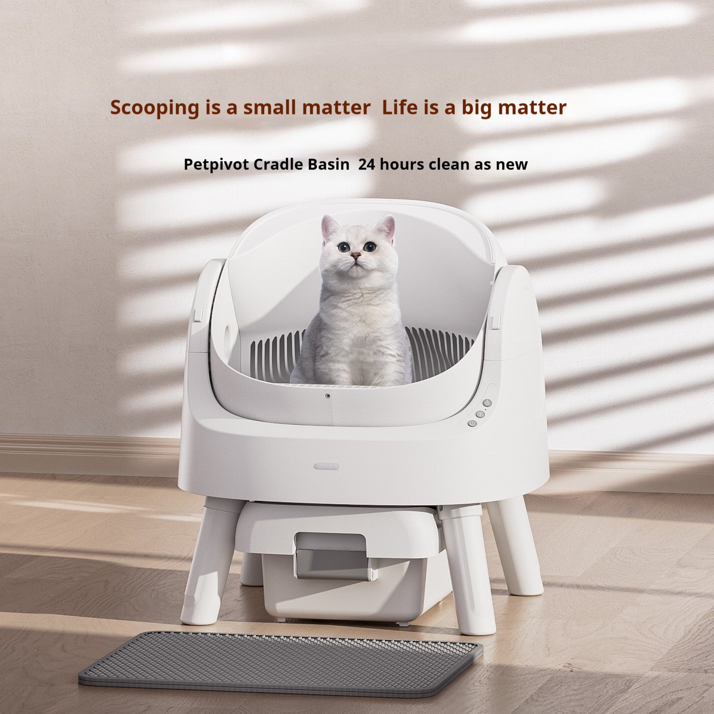 Smart Automatic Cat Litter Box – Hands-Free Poop Scooper for Indoor Pets