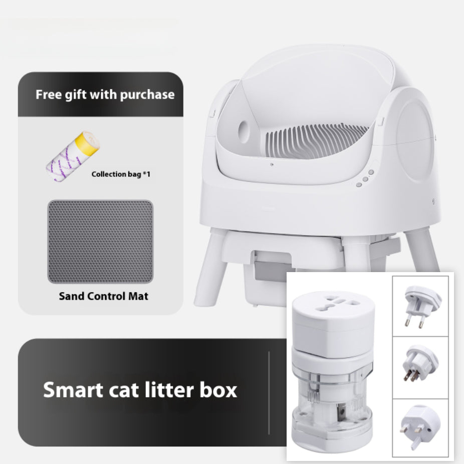 Smart Automatic Cat Litter Box – Hands-Free Poop Scooper for Indoor Pets