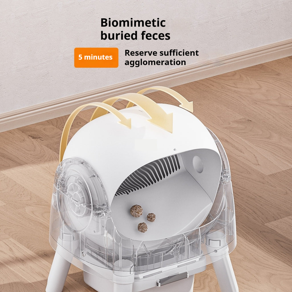 Smart Automatic Cat Litter Box – Hands-Free Poop Scooper for Indoor Pets